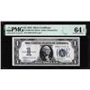 Image 1 : 1934 $1 Funnyback Silver Certificate Note Fr.1606 PMG Choice Uncirculated 64EPQ