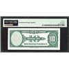 Image 2 : 1929 10 Unit American Bank Note Co. "Test Note" PMG Gem Uncirculated 66EPQ
