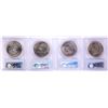 Image 2 : Lot of (4) $1 Eisenhower Silver Dollar Coins PCGS MS63/MS64