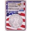 Image 1 : 2019-W $1 Proof American Silver Eagle Coin NGC PF70 Ultra Cameo Congratulations Flag