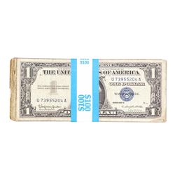 Lot of (100) 1957/A/B $1 Silver Certificate Notes