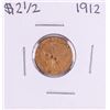 Image 1 : 1912 $2 1/2 Indian Head Quarter Eagle Gold Coin