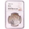 Image 1 : 1884-O $1 Morgan Silver Dollar Coin NGC MS61 Great Toning