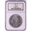 Image 1 : 1886 $1 Morgan Silver Dollar Coin NGC MS65