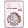 Image 1 : 1881-S $1 Morgan Silver Dollar Coin NGC MS62 Nice Toning