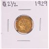 Image 1 : 1929 $2 1/2 Indian Head Quarter Eagle Gold Coin