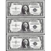 Image 1 : Lot of (3) Consecutive 1935F $1 Silver Certificate Notes