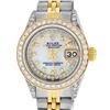 Image 1 : Rolex Ladies Two Tone Steel & Gold MOP Diamond Oyster Perpetual Datejust Watch