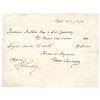 Image 1 : Grover Cleveland Autograph Document Signed Twice