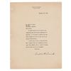 Franklin D. Roosevelt Typed Letter Signed