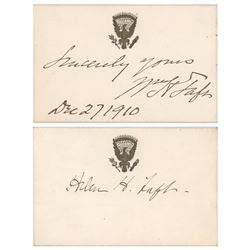 William and Helen Taft Signatures