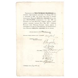 Pyotr Stolypin Document Signed