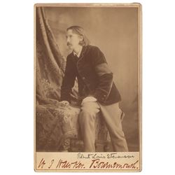 Robert Louis Stevenson Signed Photograph