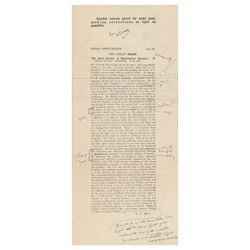 H. G. Wells Signed and Hand-Corrected Proof