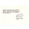Ralph Ellison Typed Quotation Signed