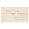 Oliver Wendell Holmes, Sr. Autograph Quotation Signed