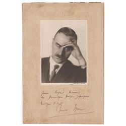 Thomas Mann Signed Photograph