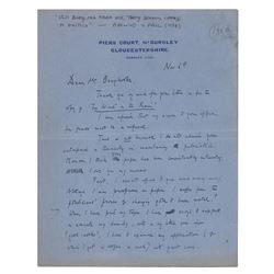 Evelyn Waugh Autograph Letter Signed