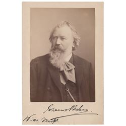 Johannes Brahms Signed Photograph