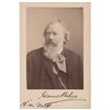 Johannes Brahms Signed Photograph
