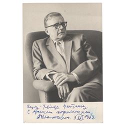Dmitri Shostakovich Signed Photograph
