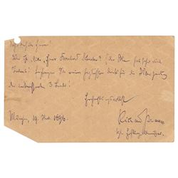 Richard Strauss Autograph Letters Signed
