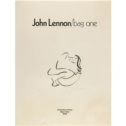 Beatles: John Lennon 'Bag One' Signed Lithograph