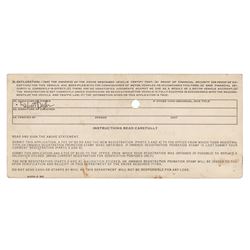 Bob Dylan Document Signed