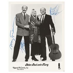 Peter, Paul, and Mary (2) Signed Photographs