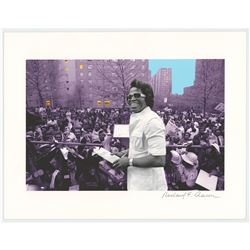 James Brown Print by Richard E. Aaron