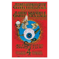 Jimi Hendrix 'Flying Eyeball' Reprint Poster