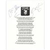 Image 1 : Barry McGuire and P. F. Sloan Signed Lyric Sheet for 'Eve of Destruction'