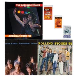 Rolling Stones (3) Programs and (3) Tour Passes