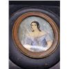 Image 2 : 19TH CENTURY PORTRAIT PAINTING ON BONE AS IS