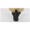 Image 2 : ANTIQUE CHINESE CARVED WHITE JADE LAMP FINIAL