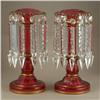 Image 1 : CRANBERRY GLASS LUSTERS