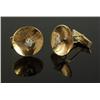 Image 1 : G.J. OLSSON  14K & DIAMOND CUFFLINKS