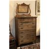 Image 1 : CIRCA 1900 OAK DRESSER WITH MIRROR
