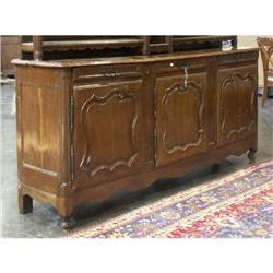FRENCH PROVINCIAL OAK 19TH CENTURY BUFFET