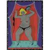 Image 1 : MIXED MEDIA LYNDA BARRY BURLESQUE DANCER
