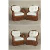 Image 1 : SET OF FOUR WICKER ARMCHAIRS