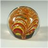 Image 1 : PAPERWEIGHT CLEAR ORANGE AND RED LUNDBERG ?