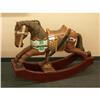 Image 1 : CARVED ACACIA WOOD POLYCHROMED ROCKING HORSE