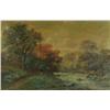 Image 1 : OIL R.EICHER RIVER LANDSCAPE GILT FRAME