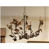 Image 1 : COPPER CHANDELIER CEILING LIGHT FIXTURE