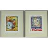 Image 1 : PAIR MONOPRINTS ROBERT LEE MEYER ABSTRACTS