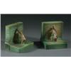 Image 1 : ROSEVILLE BUSHBERRY GREEN 5'' BOOKENDS