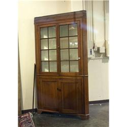 CIRCA 1790 TO 1810 FEDERAL CORNER CABINET