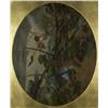 Image 2 : OIL BIRDS 19TH CENTURY ORNATE GILT FRAME