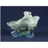 Image 2 : PORCELAIN FIGURINE PUTTO AND SEASHELL